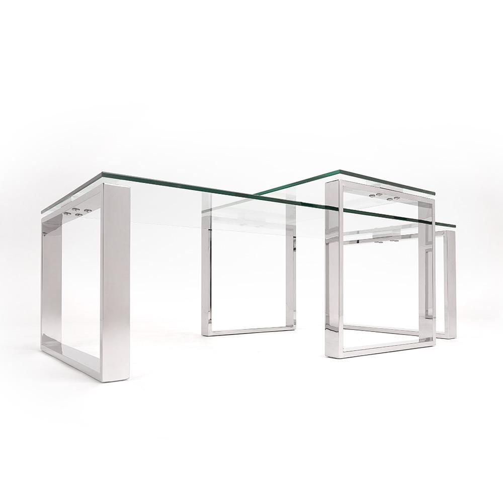 Home Gear Table basse gigogne 2 pièces