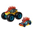 thumbnail image 1 of Hot Wheels Monster Trucks 1:64 scale Motosaurus 2-Pack Vehicles, 1 of 5