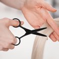 thumbnail image 4 of TABLZONE 2Pcs Mens Grooming Scissors Stainless Steel Black Beard Scissors for Home Use Precision Trimming, 4 of 8