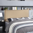 thumbnail image 4 of Region Queen Nailhead Upholstered Headboard - Cafe, 4 of 4