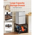 thumbnail image 3 of VEVOR Support pour Mini-Frigo 198 Lb avec Chariot de Rangement et Roues Pivotantes Brun Foncé, 3 of 9