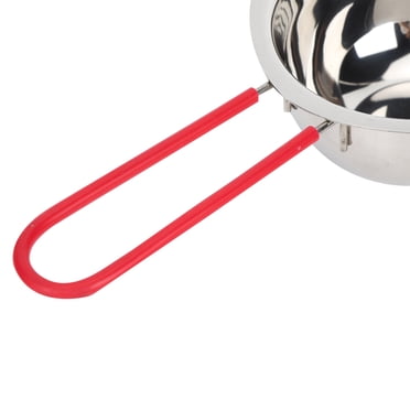 Boiler Pot 400ml Stainless Chocolate Melting Pot Double Boiler Steel Melting Pot with Heat Handle Diy Chocolate Butter Melting Pot to Melt Chocolate Butter Candy Making