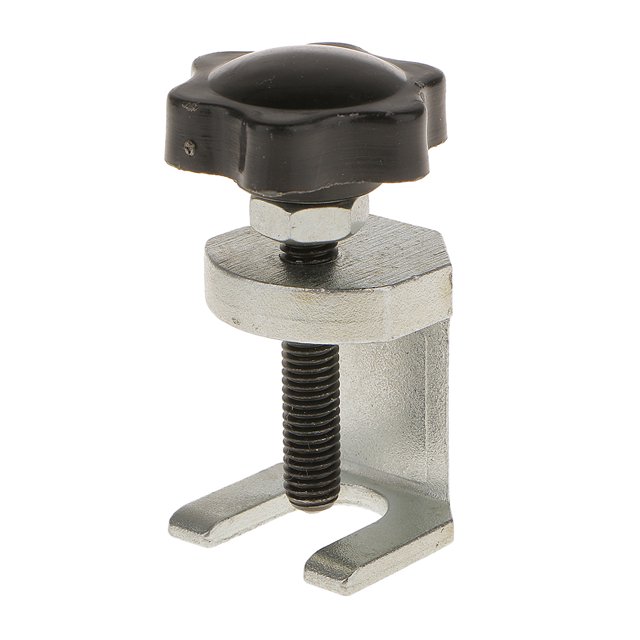 15mm Adjustable Windscreen Wiper Arm Remover Puller, an automotive tool with a corrosion-resistant chrome-plated metal body and a black knob for easy operation. Ideal for safely removing wiper arms without damaging vehicle bodywork or wiper assembly. Compatible with straight and splined spigots up to 15mm diameter.