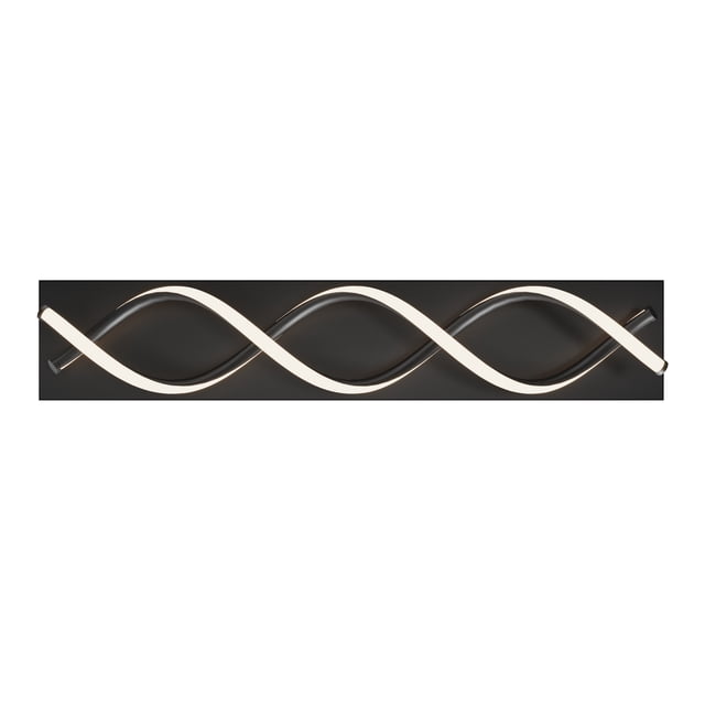 Artika DNA Modern LED Bathroom Vanity Light Fixture, Black