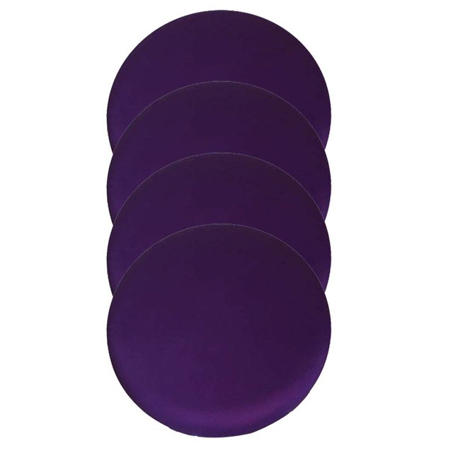 Coussin de Tabouret Rond Durable Tabouret Rond Doux Lavable pour Chaise de 12-18 Pouces Violet