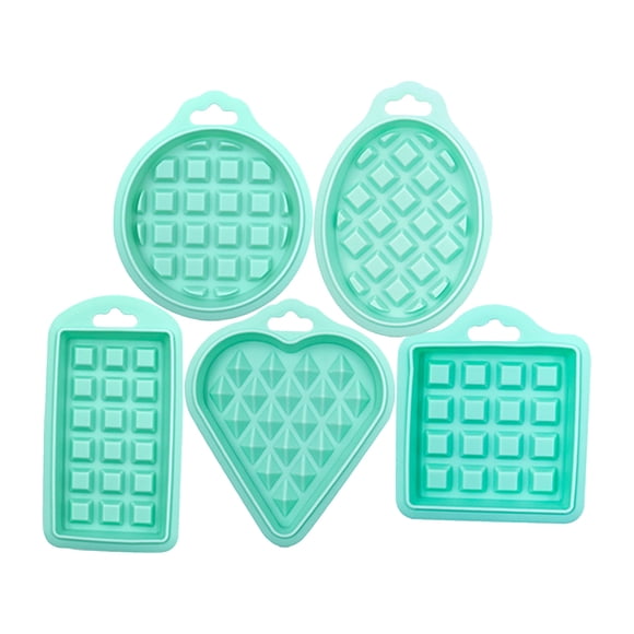 Clearance Hcnuuo Cake Mould Cake Pan Air Fryer Food Grade Silicone Five Piece Waffles Mould Set Oven Kitchen Cake Baking Supplies