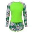 thumbnail image 4 of Kcodviy Women 2 Piece Long Sleeve Guard Women Sleeve Rash Guard with Guard for Women Plus Size Built in Bra Swimsuits Long Sleeve Guard Upf 50+ Swim Shirt Surf Guard for Men with Boyshort Bottom, 4 of 7