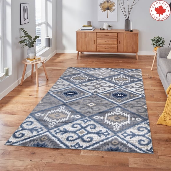 A2Z Paris 1985 Abstract Geometric Living Room Kilim Tribal Pattern Bedroom Dining Room Hallway Stylish Designer Soft | Area Rug Tapis Carpet (3x5 2x7 4x6 5x7 5x8 7x9 8x10)