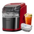 thumbnail image 1 of Costway Countertop Ice Maker 26.5lbs/Day Self-Cleaning Machine with Flip Lid Red, 1 of 10