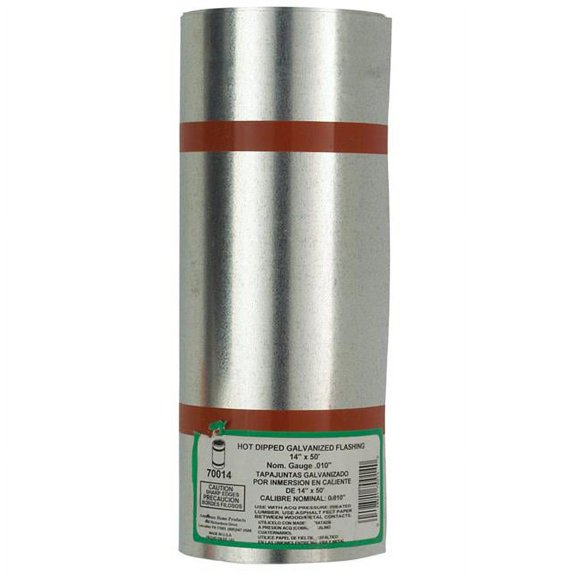 Amerimax Home Product 70014 14 in. x 50 ft. Flashing Galvanized Standard