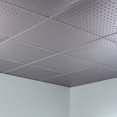 thumbnail image 5 of Fasade Miniquattro Vinyl 2ft x 2ft Lay in Ceiling Panel Argent Silver 5 Pack, 5 of 5