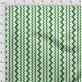 thumbnail image 4 of oneOone Rayon Green Fabric Vertical Chevron Craft Projects Decor Fabric Printed By The Yard 56 Inch Wide, 4 of 4