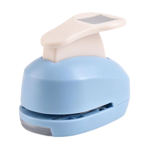 segolike Postage Stamp Border Paper Punch Cuts 0.75x0.6inch Multifunctional for Journaling Ergonomic Grip Compact Handheld Portable Blue