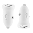 thumbnail image 2 of axGear Car Charger with 2 USB Ports 12-24V Input 5V 3.1A Output White, 2 of 6