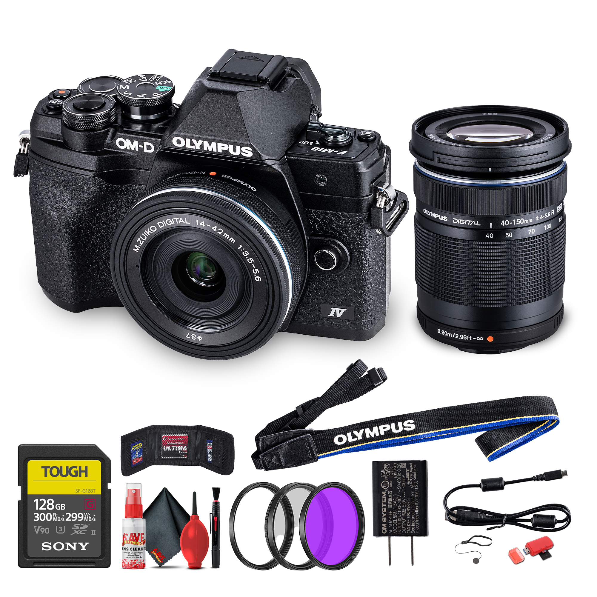 Olympus OM-D E-M10 Mark IV Mirrorless Camera with 14-42mm EZ Lens
