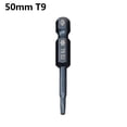thumbnail image 1 of 1 Pcs 50mm Blue Magnetic Torx Screwdriver Bits Set Electric Screwdriver T5-T40, 1 of 10