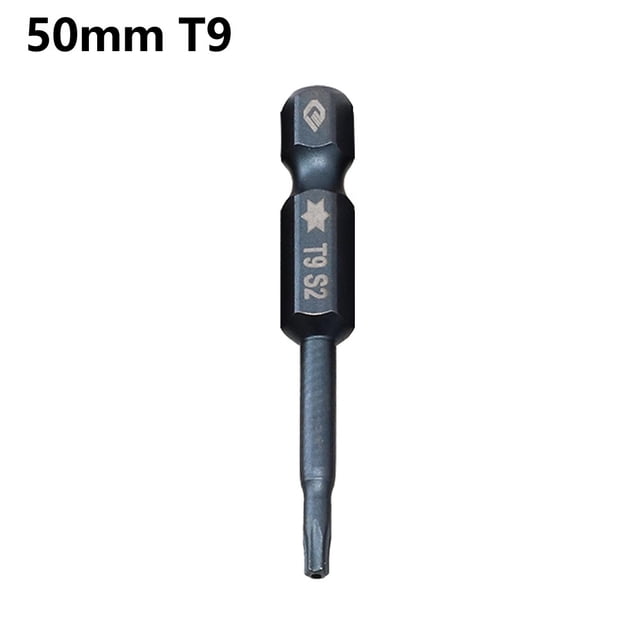 1 Pcs 50mm Blue Magnetic Torx Screwdriver Bits Set Electric Screwdriver T5-T40
