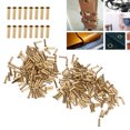 thumbnail image 1 of Hollow Rivet  Nail Buckle Hollow Grommet Rivet Buckles Copper  Eye 500 Pcs Pack 500Pcs Solid Rivets Brass Hollow Rivets Buckles, 1 of 8