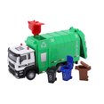 thumbnail image 3 of Garbage Truck Toy, Safe 1:50 Pull Back Garbage Truck Alloy  For Children, 3 of 8