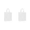 thumbnail image 4 of Decodeary Reusable Eco-Shopping Bag Folding Eco-Friendly Shoulder Storage Bag white 2Set, 4 of 6