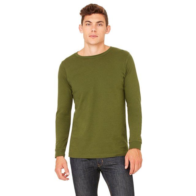 Bella + Canvas T-Shirt Unisexe à Manches Longues - OLIVE - 2TG