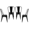 thumbnail image 2 of Ens, de 4 chaises sans bras laquées Roch de Plata Décor Import Inc en noir, 2 of 2