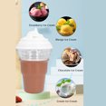 thumbnail image 3 of Electric Ice Cream Maker, 450ml Capacity Ice Cream Maker Brown ABS  for Homemade Gelato, 3 of 7