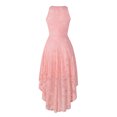 thumbnail image 3 of Robes Grande Taille Mode Femmes Col Rond Uni Vintage Élégant Midi Soirée Fermeture Éclair Sans Manches Robe de Fête Robes pour Femmes Élégantes Chic en Liquidation, 3 of 7