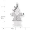 thumbnail image 2 of 14K Or Blanc AA Pendentif Diamant Enfant, 2 of 2
