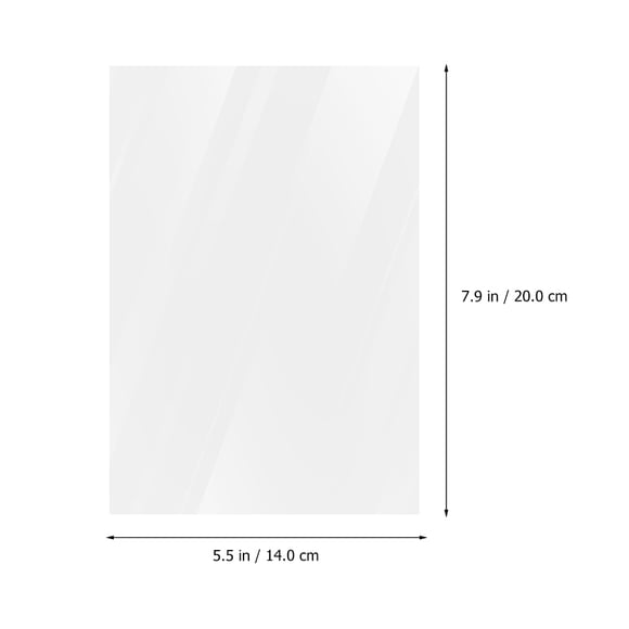 UPOUART 6Pack Acetate Projector Sheet FEP Film Transparent Plastic Sheet for Hobbyists