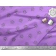 thumbnail image 2 of Soimoi Purple Modal Satin Fabric Tribal Skull Print Fabric by Yard 42 Inch Wide, 2 of 5