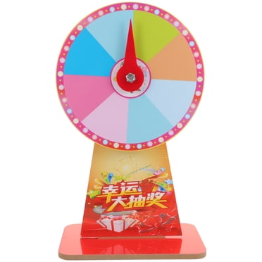 CIMAXIC Fête 1 Ensemble de Jeu Roue de Roulette Rotative Roue de Roulette Rotative Roue de Roulette en Plastique pour Fête (Style Aléatoire),13.19"X7.87"X4.72 Pouces