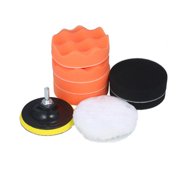12V Cordless Drill / Driver Kit 1400rpm Variable Speed Polisher Car Buffer Waxer Set Power Screwdriver W/ 5 Bits 1 Polishing Pad ,Easy to Use