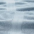 thumbnail image 4 of Amrapur Overseas Ensemble de 6 Serviettes Réversibles en Jacquard Teint en Fil, Standard, Bleu Sterling, 4 of 7