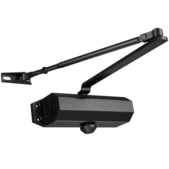 Ougourim Door Closers Commercial Heavy Duty Automatic Door Closer Residential Grade 3 Spring Hydraulic Door Closer 6.88"" x 1.5"" Small Black
