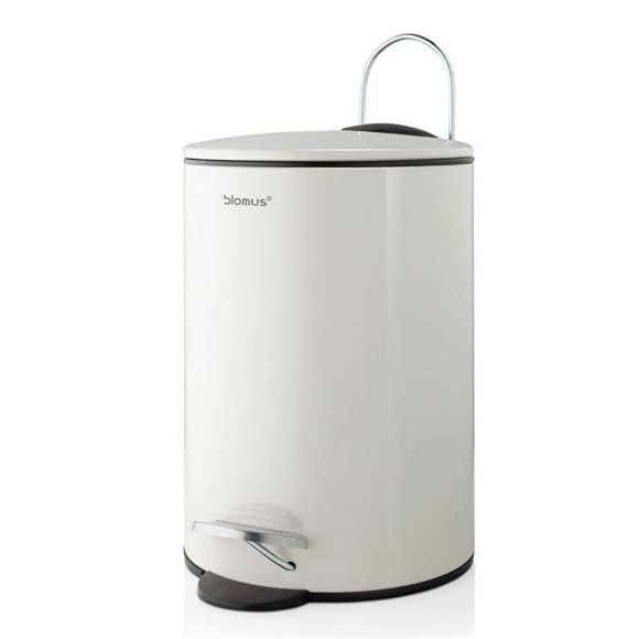 Blomus 68889 3 Litre Tubo Pedal Bin Wastepaper Basket, Moonbeam