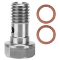 thumbnail image 2 of Oil Feed Adapter, High Hardness   Oil Feed Restrictor Stainless Steel  For Car, 2 of 8