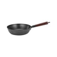 thumbnail image 2 of Iron Skillet Pan Japanese Style Fish Scale Pattern Uncoated Nonstick 28cm Black Gas Stove Compatible Healthy Cooking, 2 of 6