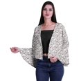 thumbnail image 1 of Moomaya Printed Summer Clothes For Women Front Open Bell Sleeve Short Shrug Cardigan, 1 of 1