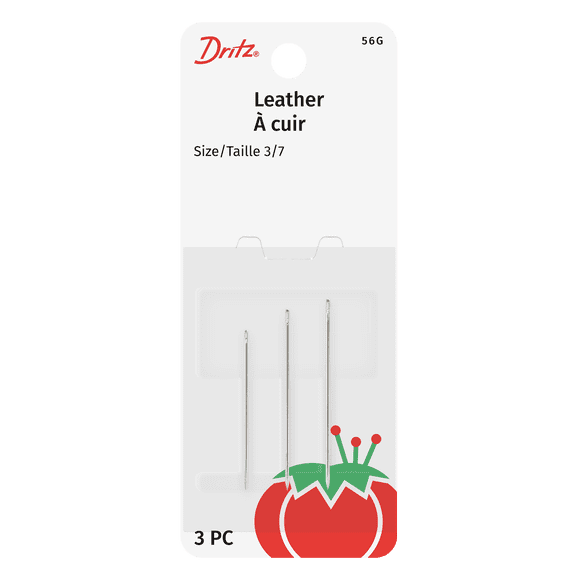 Dritz Leather Hand Needles, Assorted Sizes
