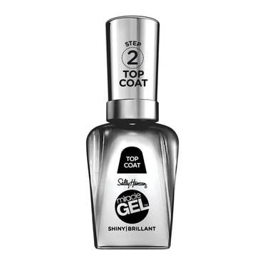 Sally Hansen - Vernis de finition Miracle Gel™, système de simili-gel en 2 étapes, sans lampe UV, jusqu'à 8 jours de couleur et brillance 14.7 ml