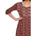 thumbnail image 3 of Moomaya Haut Indien Imprimé Robe Kurti Longue Tunique à Manches 3/4 Robes pour Femmes, 3 of 5