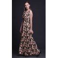 thumbnail image 4 of Bimba Robe Longue Maxi à Imprimé Floral pour Femme, Col Rond, Robe de Soirée - Petit, 4 of 6
