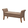 thumbnail image 1 of Convenience Concepts Designs4Comfort Banc de Rangement Garbo, Imprimé Léopard Savane, 1 of 2