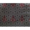 thumbnail image 3 of oneOone Georgette Viscose Black Fabric Tree & Geometric Block Fabric For Sewing Printed Craft Fabric By The Yard 42 Inch Wide, 3 of 4