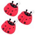 thumbnail image 1 of MasteelfCA 3pcs Ladybug Shape Purse Short Adorable Coin Bag Small Zippered Wallet Girls Plush Change Bag Portable Key Storage Bag, 1 of 7
