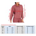 thumbnail image 2 of Women Athletic Hoodie Open Back Pocket Side Split Long Sleeve, 2 of 8