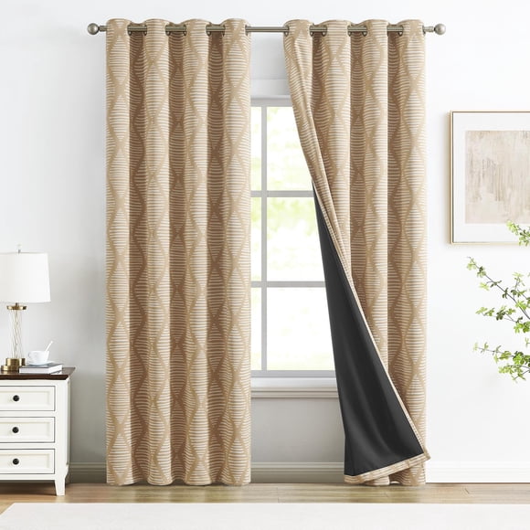 Curtainking Blackout Curtains - 52x84 inch Yellow Set of 2 with Grommet Thermal Insulation, Ideal for Living Room Bedroom Windows