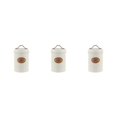 thumbnail image 1 of Wweixi Transparent Tea Jars For Storing And Displaying Favorite Tea Leaves Food Grade Metal Kitchen Storage Jars Jars Kitchen Beige tea 3Set, 1 of 6