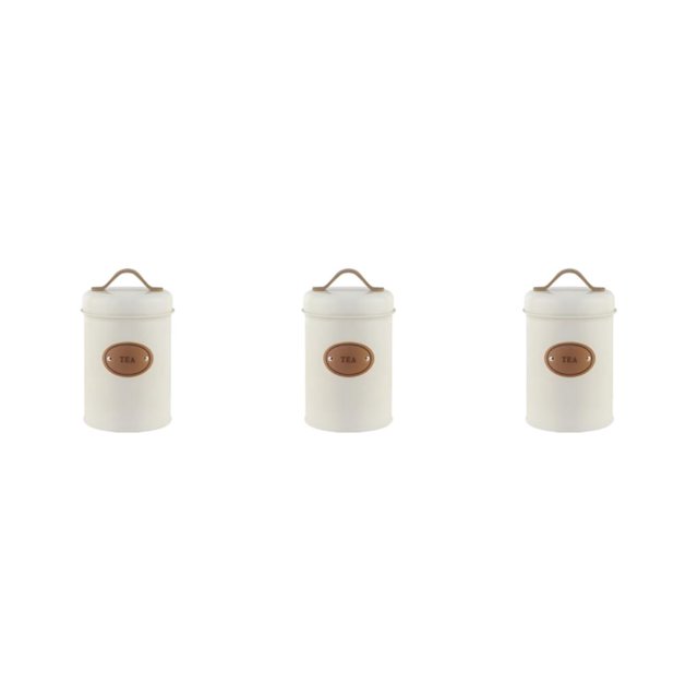 Wweixi Transparent Tea Jars For Storing And Displaying Favorite Tea Leaves Food Grade Metal Kitchen Storage Jars Jars Kitchen Beige tea 3Set